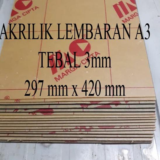 

↸ Lembaran Akrilik Marga Cipta A3 3mm ㅘ