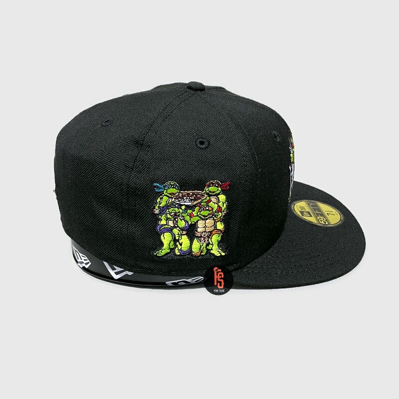 TOPI NEW ERA ORIGINAL 5950 TEENAGE MUTANT NINJA TURTLES BLACK UV GREEN