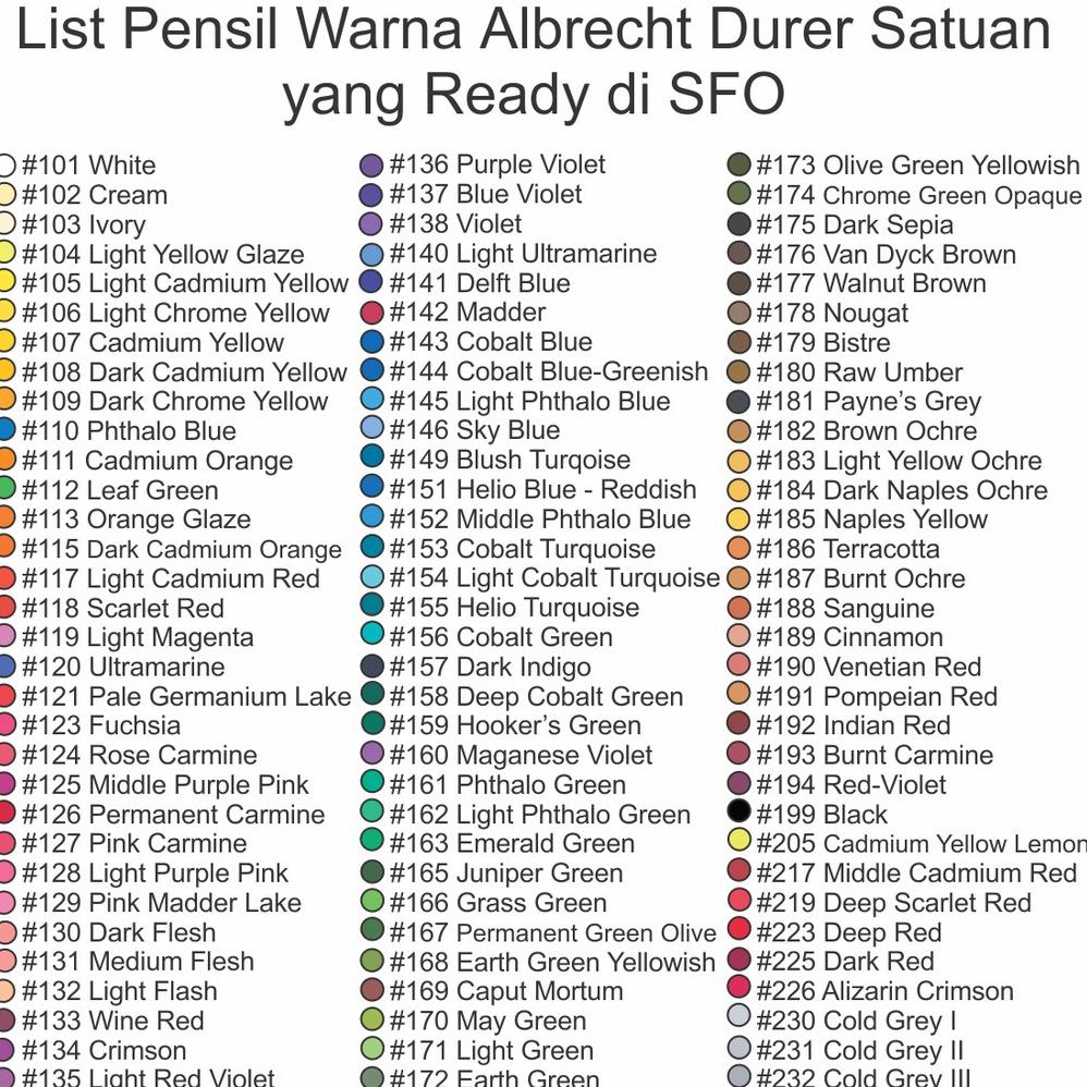 

Recomend Albrecht Durer Faber Castell Satuan - Watercolor Pencil !!