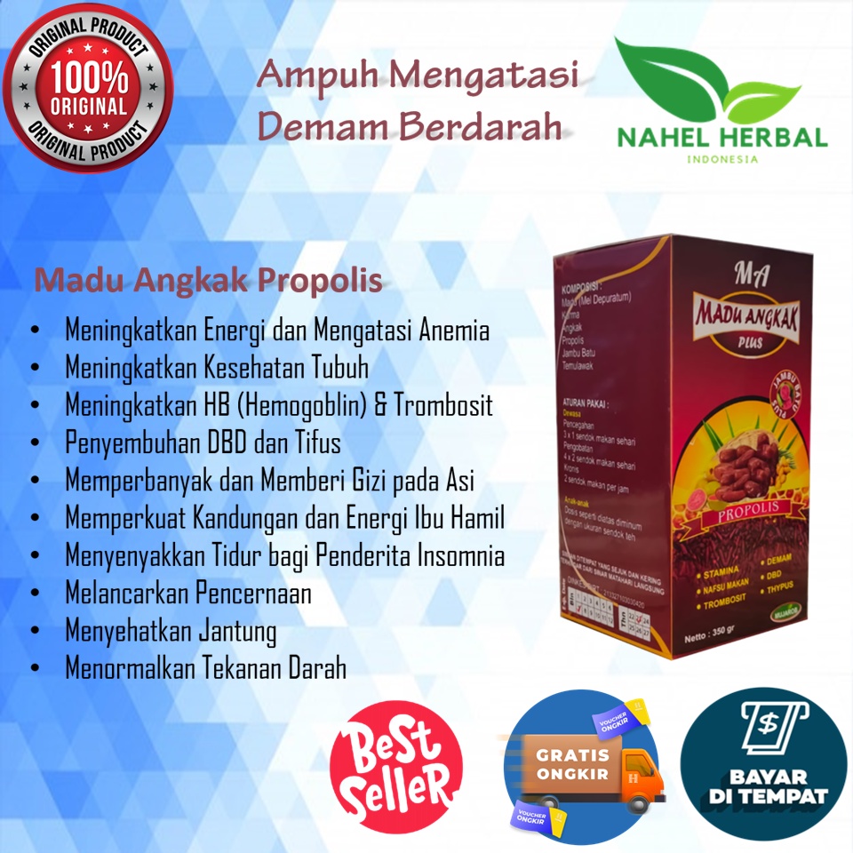 Obat Gemuk Penambah Nafsu Makan Anak 1- 10 Tahun Farmasi Original 100% Ampuh Remaja Bpom - Madu Angk