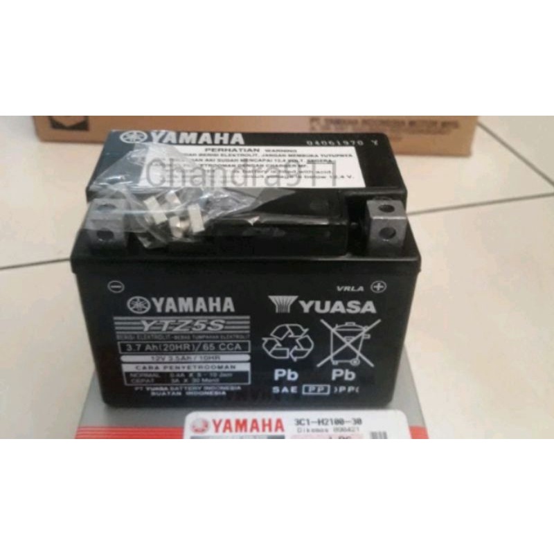 Aki motor Gtz4v-YUASA-YAMAHA-ORI