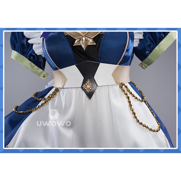 In Stock UWOWO Genshin Impact Sucrose Cosplay Maid Costume Dress Game Genshin Fanart Costume Retro Mechanical Style Role Play