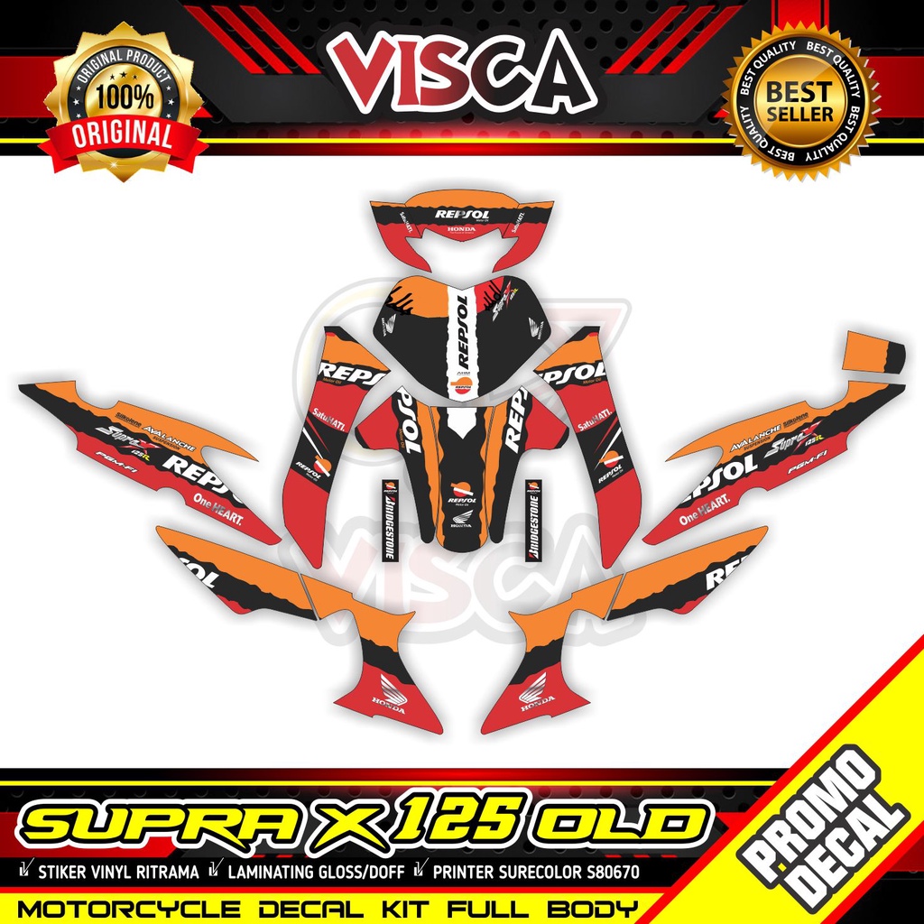 Stiker Supra X 125 Modif Keren Stiker Motor Supra X 125 Striping Supra X 125 Variasi Stiker Decal Su