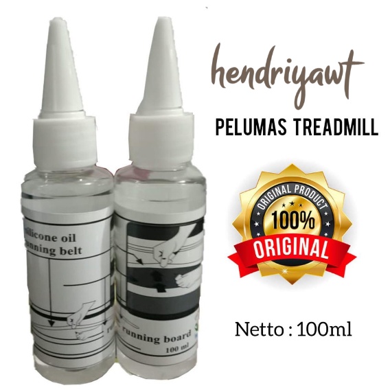Pelumas Treadmill Elektrik-Manual Silicone Oil Karpet 100 ML Minyak Pelumas Treadmill