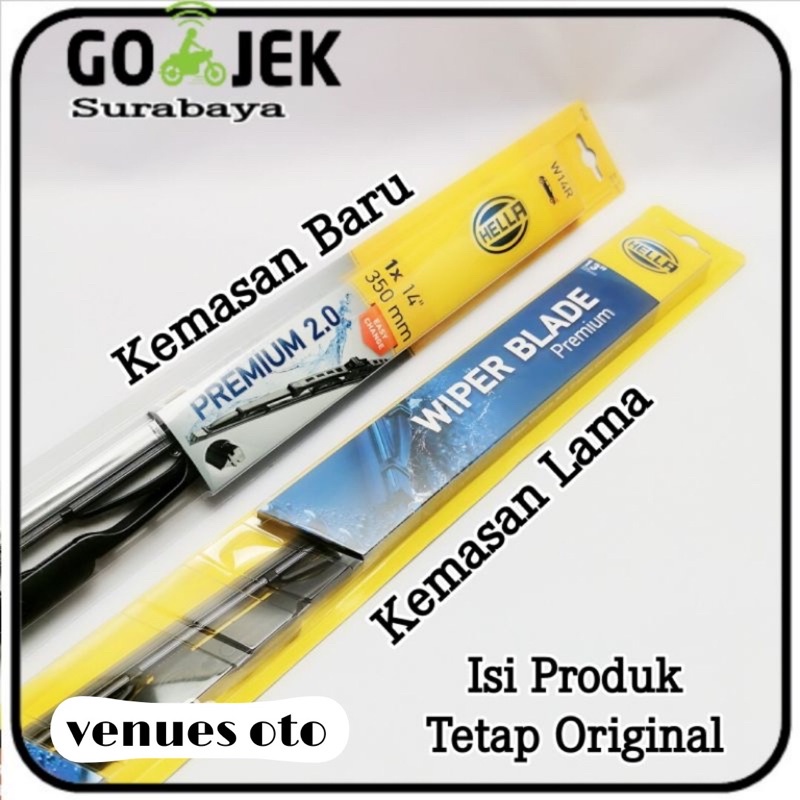 Wiper kipas kaca mobil HELLA blade - Harga Satuan