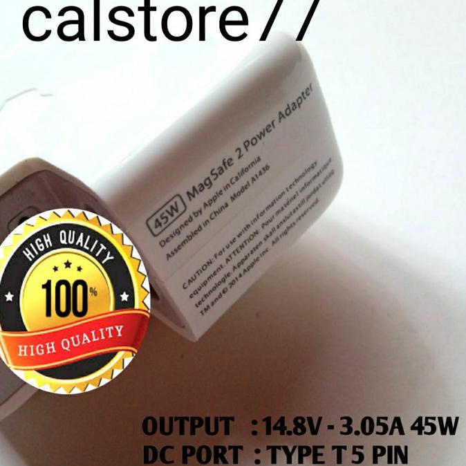 Adaptor Charger Original Laptop Apple MacBook Air 2012 Magsafe 2 45W