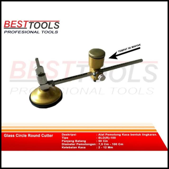 

Circle Round Glass Cutter 50/100 | Jangka Pisau Potong Kaca Bulat