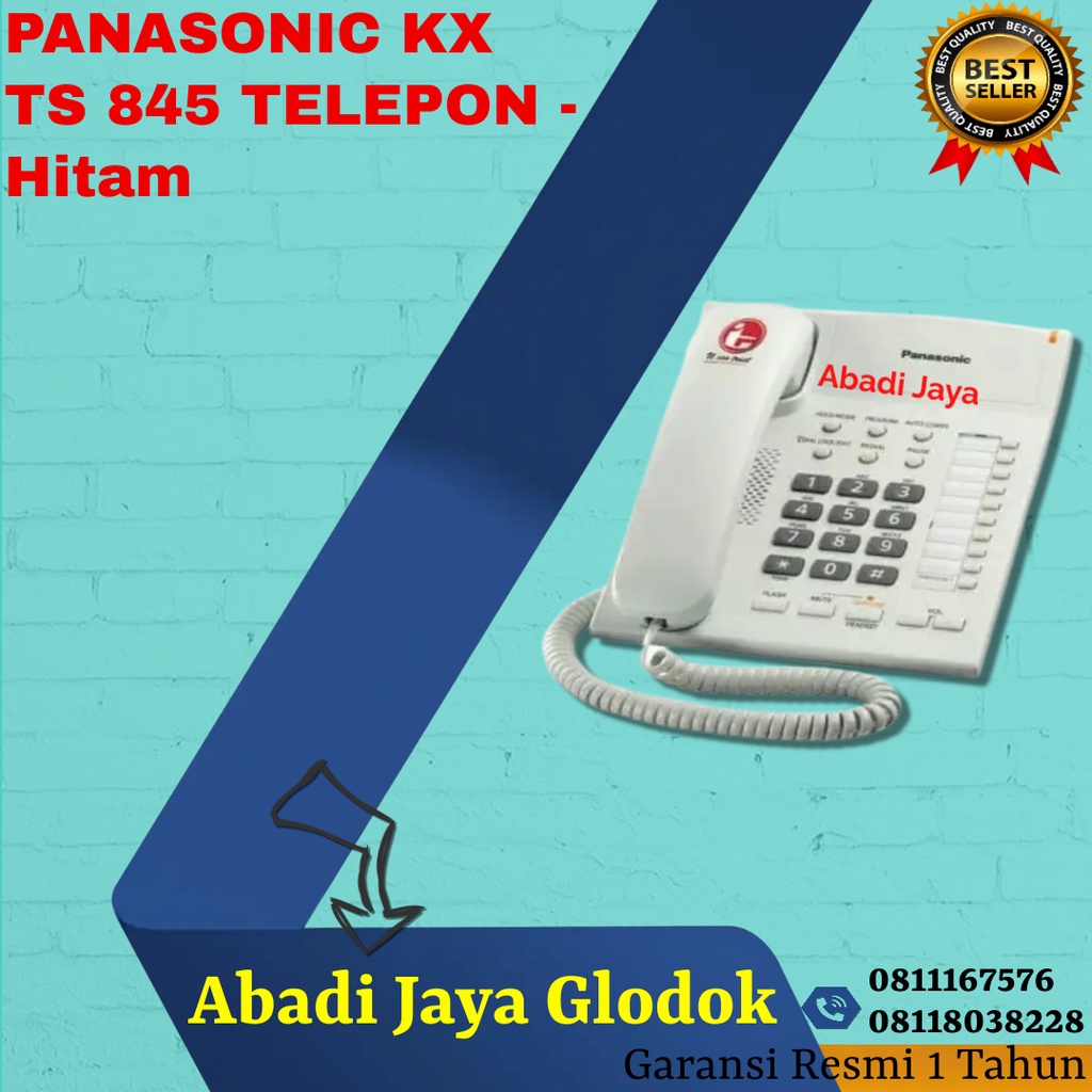 PANASONIC KX TS 845 TELEPON HITAM