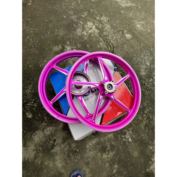 VELG ENKEI ANODIZE CNC FG511 RING 17 UNGU/PURPLE FIZR F1ZR JUPITER Z JUPITER Z1 MX OLD RX KING