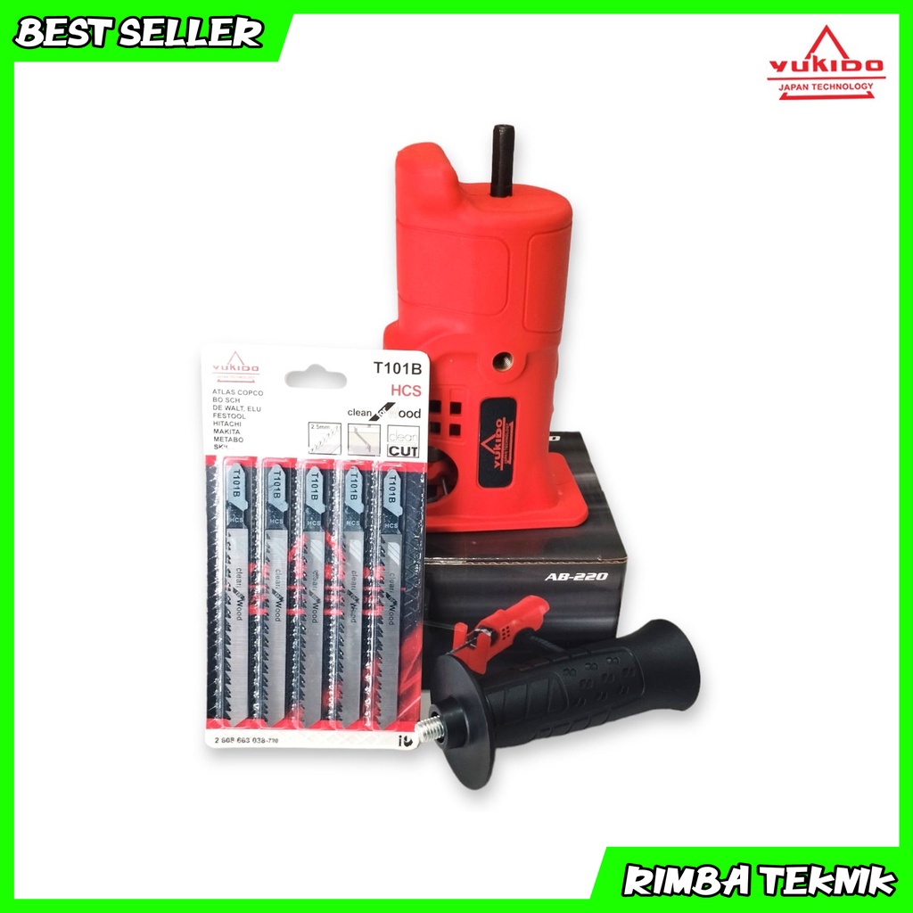 ELLKA Saw Head Adaptor Jigsaw Bor Free Mata Adapter Bor Ke Jig Saw Mesin Gergaji AB-220 EL8-21