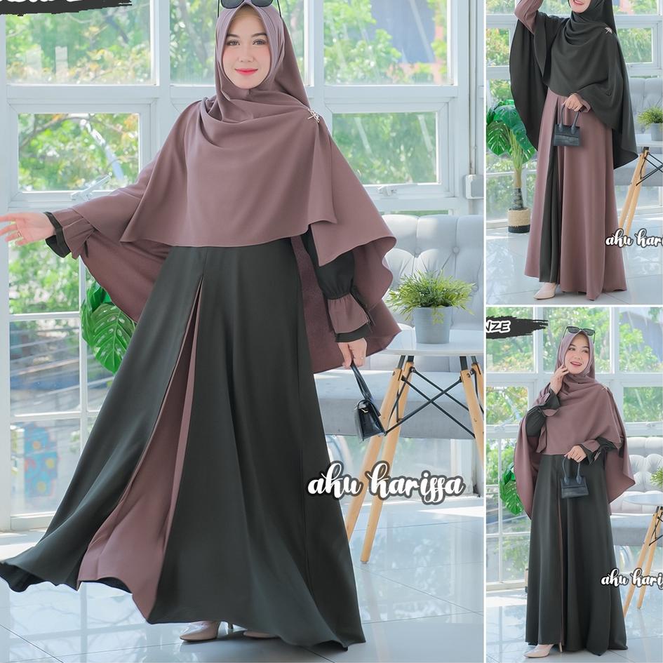 "SLV.11De22p" Gamis Azni Syari Ori Aku Karissa