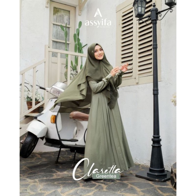 Gamis Claretta Set khimar By Assyifa