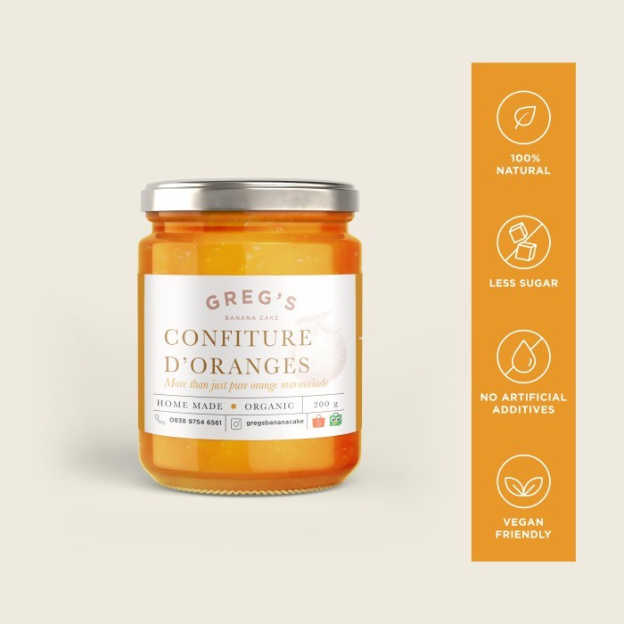 

[TERBARU] Orange Marmalade Jam Selai Jeruk Homemade Premium