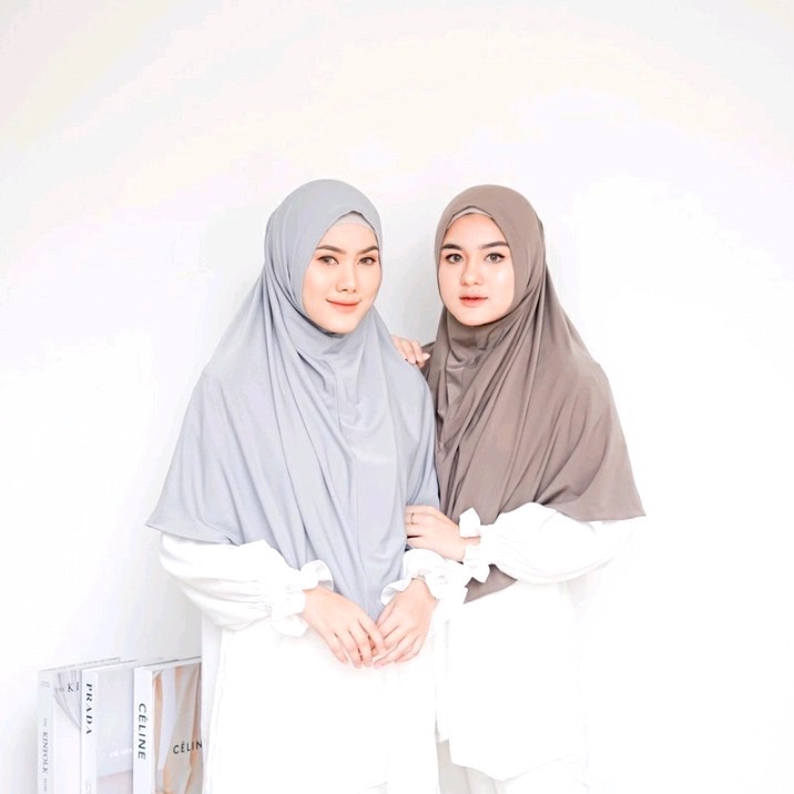 Jilbab Hamidah Instan Non Pad Antem Jersey Premium