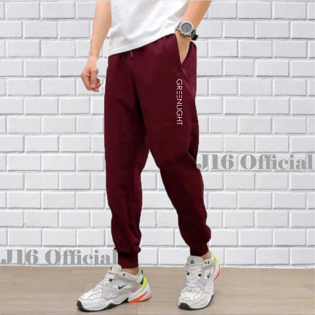 GREENLIGHT Celana Jogger PREMIUM Sweatpants Pria Wanita Training Panjang Olahraga Outdoor