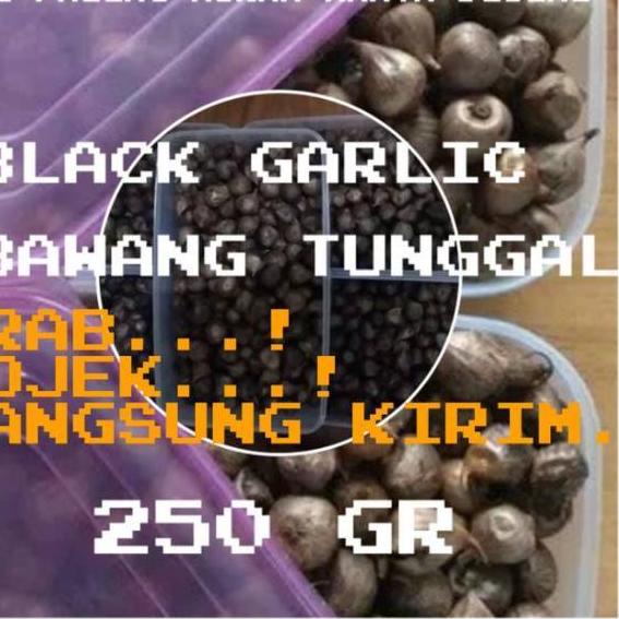 

✨BIG SALE✨ BAWANG PUTIH HITAM TUNGGAL 250 GR -BAWANG HITAM LANANG -BLACK GARLIC buruan