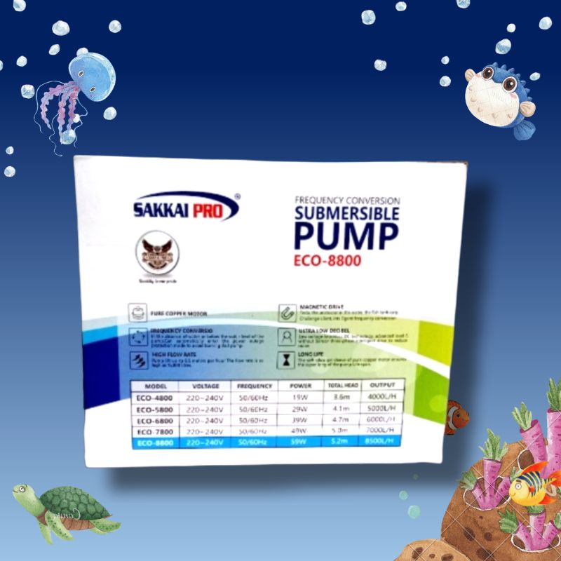 Pompa kolam SUBMERSIBL PUMP SAKKAI P ECO 8800