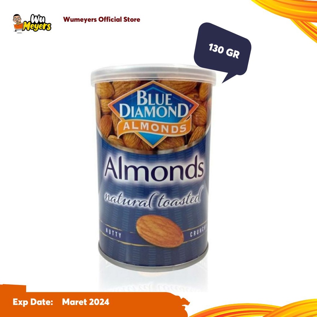 

Kacang Blue Diamond Natural Toasted Unsalted Almond 130gr