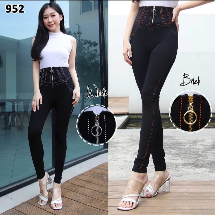 LEGGING HIGHWAIST SLETING PINGGANG / LEGING FASHION WANITA / LEJING IMPORT