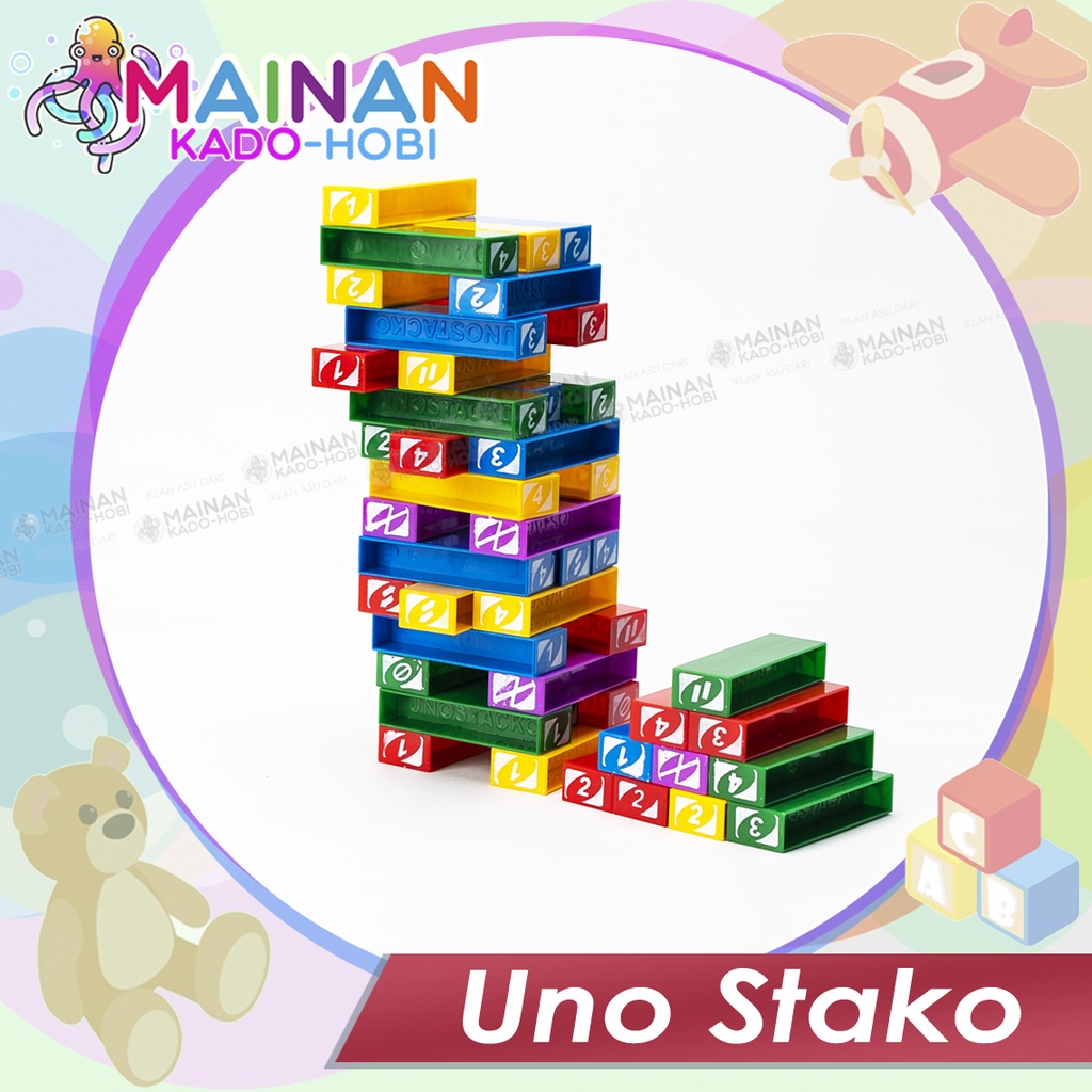 MAINAN ANAK BOARD GAME FAMILY MENARA BALOK UNO STAKO TOYS