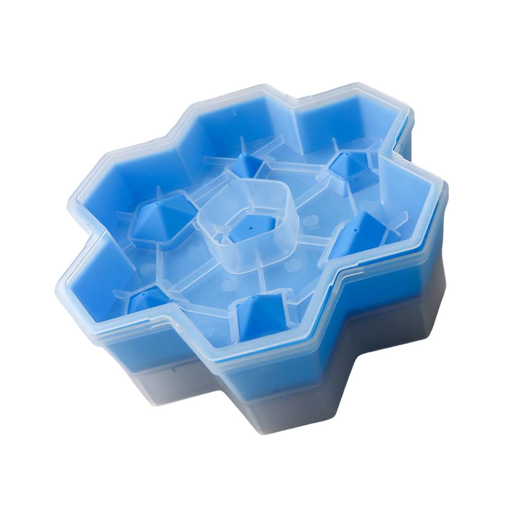 Ice Block Tray Multiple-Grids Reusable Storage Box Kerajinan Alat Cetakan Silikon Fleksibel Rumah Tangga Notel Cocktails Gadget