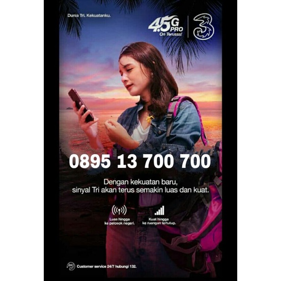 Nomor cantik kartu perdana TRI 4G