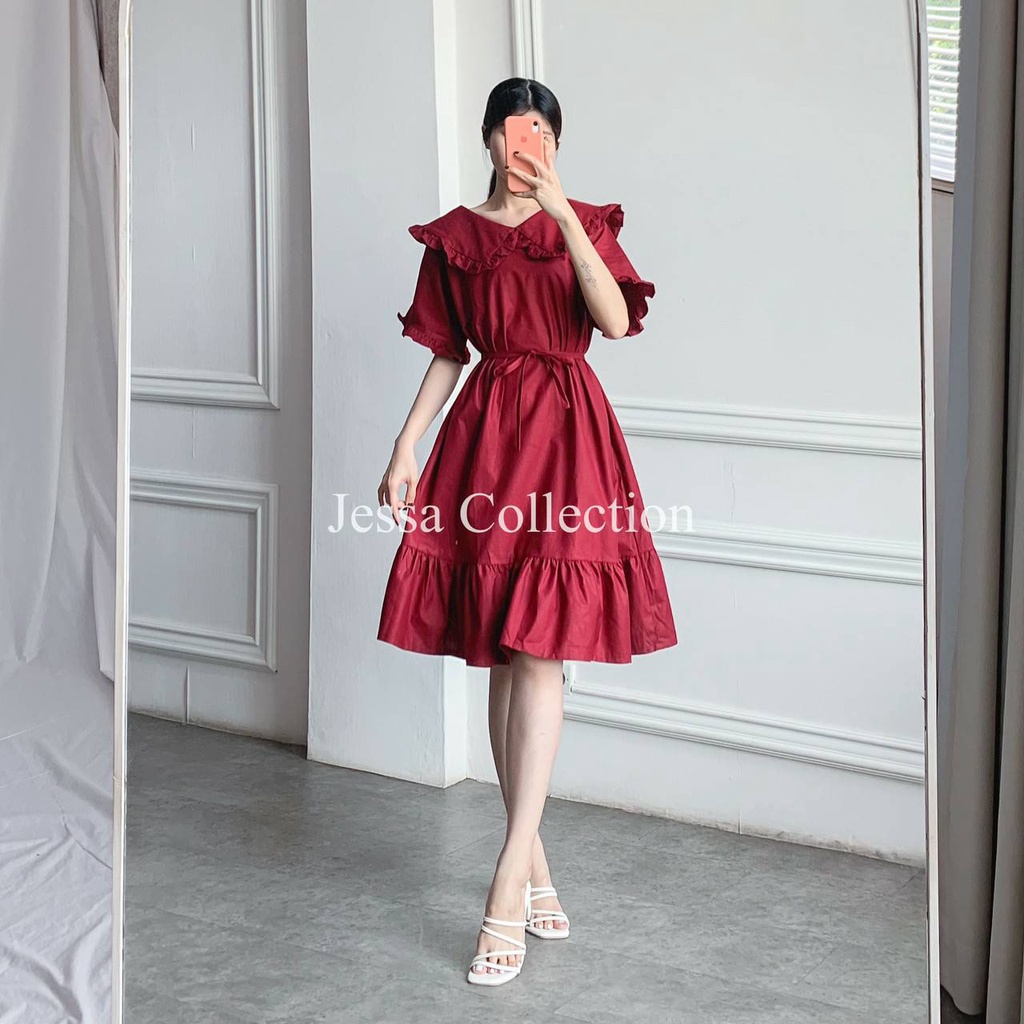 Premium Kalsia Collar Dress TH 458 COTTON