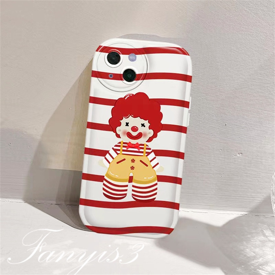 OPPO A78 A17 A17k A77 A77s A57 A76 A96 A16 A16s A16k A15 A15s A54 A74 A55 A95 A94 A93 A53 A33 A32 A5 A9 2020 A3s A5s Reno 7Z 7 6Pro 5 F11 F9Pro Badut Kepala Peledak Casing Handphone TPU Soft Cover
