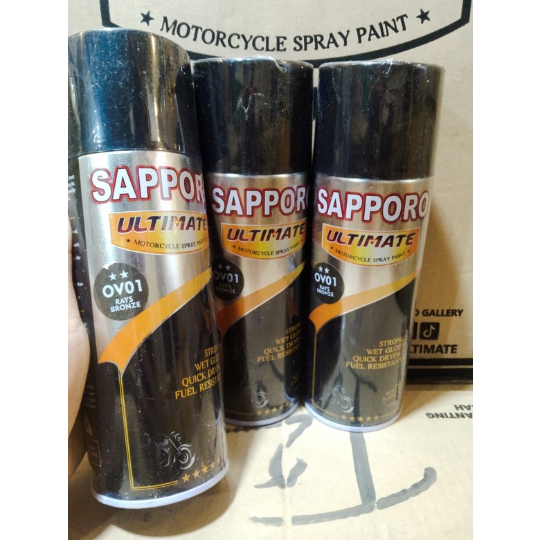 cat spray pilok pilox cat semprot sapporo ultimate saporo ultimate ov01 rays bronze velg bronze 400ml