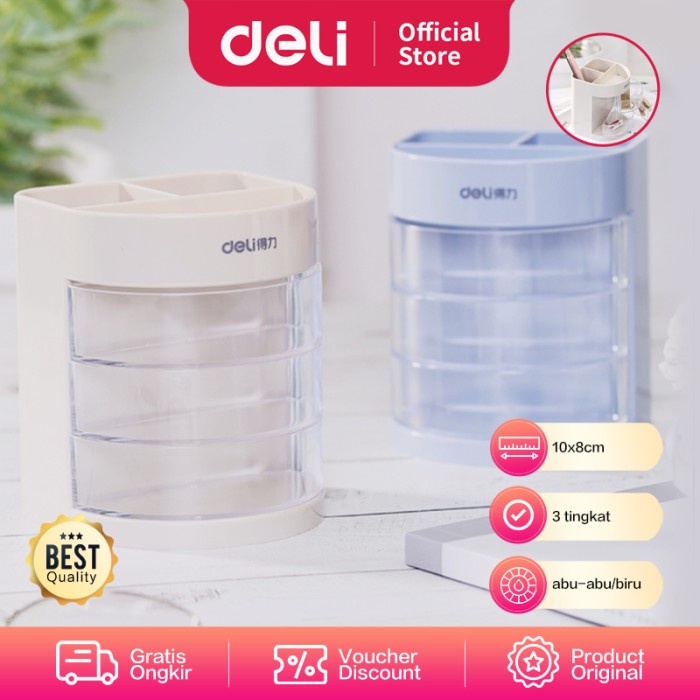 

TERJAMIN Deli Tempat Ballpoint/Desk Organizer ,3 Tampilan Design 100x80mm 9152 Code 3947