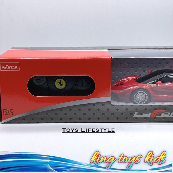 BARU / Mobil RC Remote Control RASTAR Ferrari LaFerrari 1:24 (LICENSED) - Merah