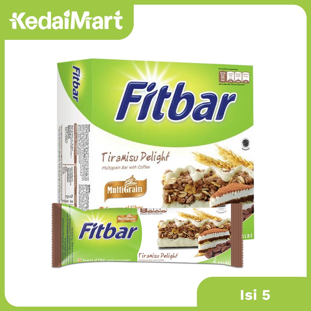 

Fitbar Tiramisu Box Isi 5 x 22 Gram