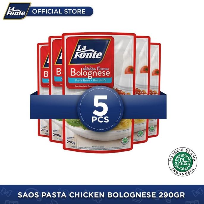 

5 Pcs - La Fonte Saos Pasta Chicken Bolognese 290gr