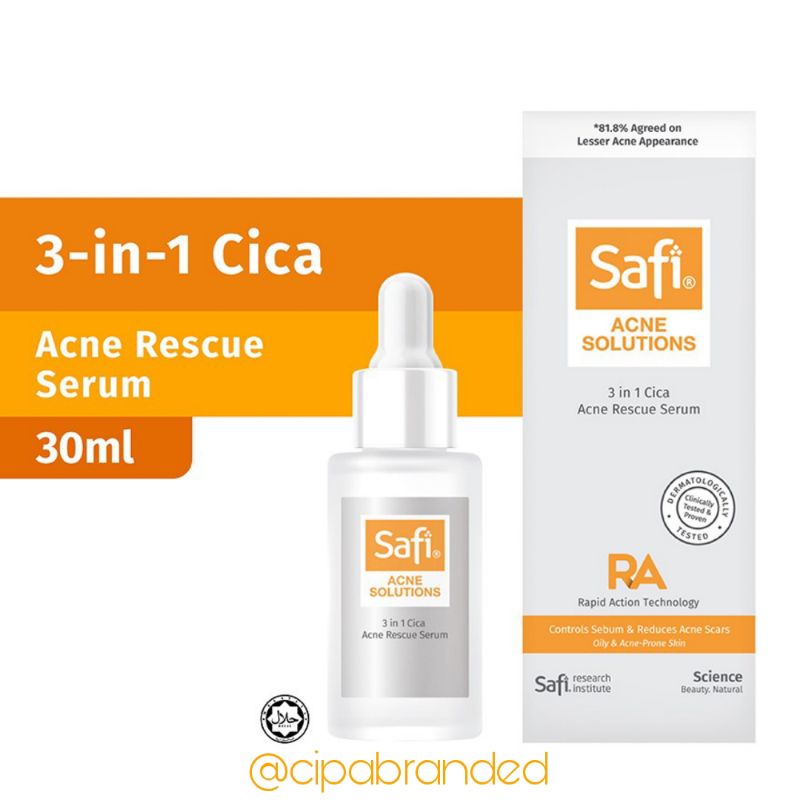 Safi Malaysia | Safi Acne Solutions 3 in 1 Cica Acne Rescue Serum 30ml