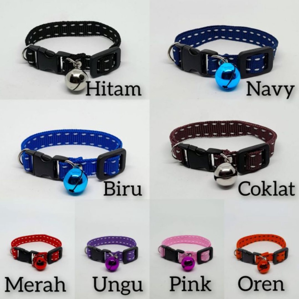 KALUNG KUCING LONCENG 14MM ALL VARIAN MOTIF UNIK STYLISH PREMIUM QUALITY FEFARM