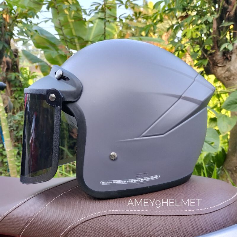 BISA COD HELM BOGO SPOILER RETRO DEWASA FULL LEHER SNI