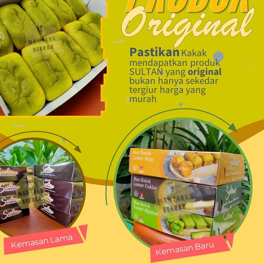 

Kue Balok Lumer Brownies SULTAN Original Rasa Avocado Premium Dessert Isi 10 Pcs Jajanan Kekinian