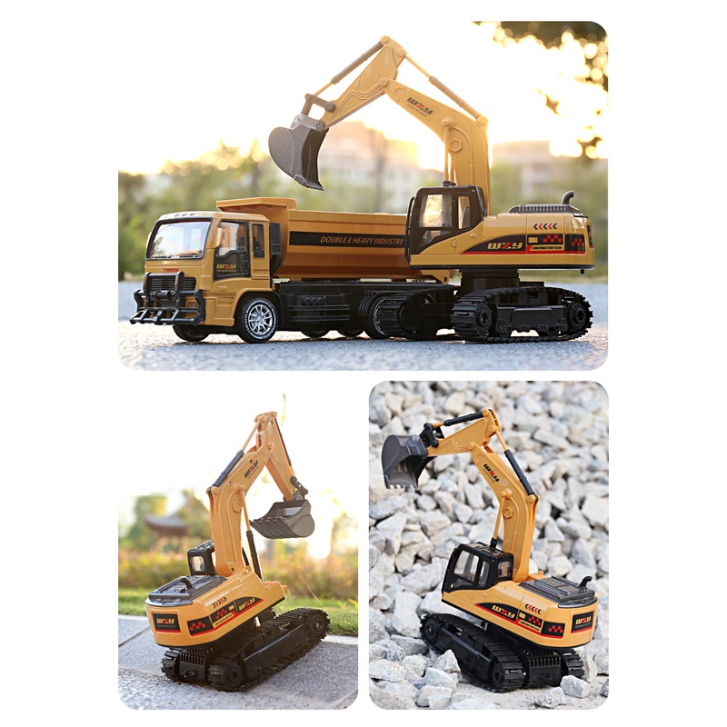 Excavator Bulldozer Crane Transfer Truck Dump Truck Alloy Mobil Remote Control