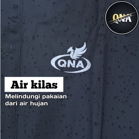 JAS HUJAN, RAINCOAT Terbaik Pria Wanita BY QNA Anti Rembes NAVY