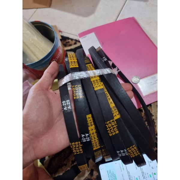Vanbelt A29 Mesin Cuci Denpo Dempo Denpoo V Van Fan Belt Panbel Fanbelt Vbelt Pan A 29