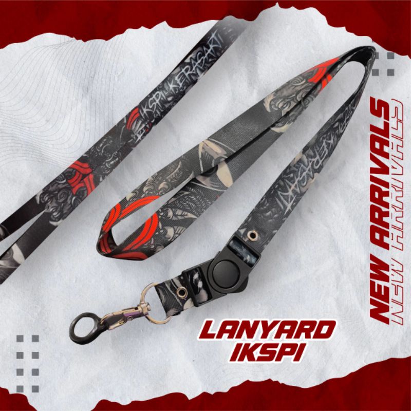 

LANYARD IKSPI -05 / TALI LANYARD / GANTUNGAN NAME TAG / GRATIS ONGKIR / COD