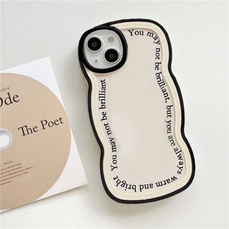 Realme 10 C33 C30 C31 C35 C21Y C25Y RealmeC11 C25 C17 C15 C12 C3 C2 Realme 7i 5 5i 6i 7 Pro Simple Wavy Huruf Wave Edge TPU Phone Case Cover