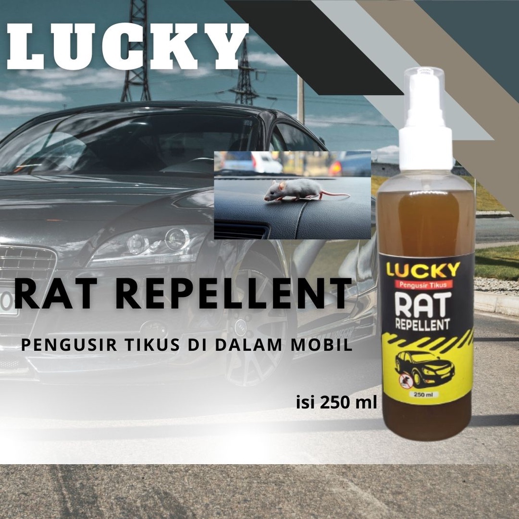 LUCKY RAT REPELLENT PENGUSIR TIKUS DI MOBIL isi 250 ml