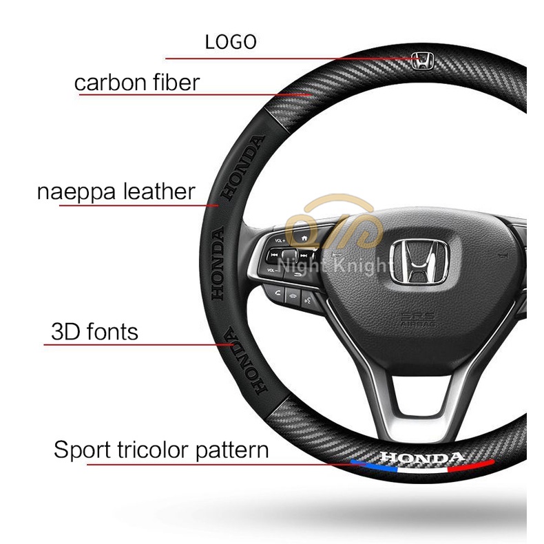 Untuk Nissan Mobil Serat Karbon steering wheel cover Sport style Terra Navara Almera Patrol royale X-Trail Sylphy JUKE Daun Tendangan Qashqai