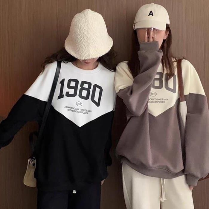 1980 Combie Sweater Outerwear Sweter Wanita l Unisex Korean Style Basic Premium