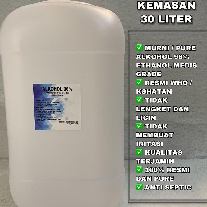 ALKOHOL 96% ETHANOL 30 LITER