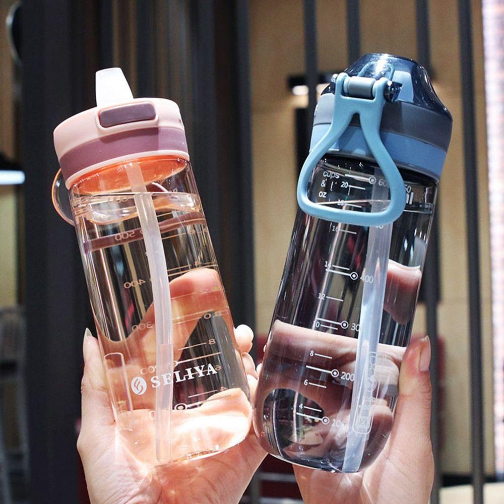 Solighter 500/650ML Botol Air Travel Luar Ruangan Dengan Sedotan Sports Water Cup