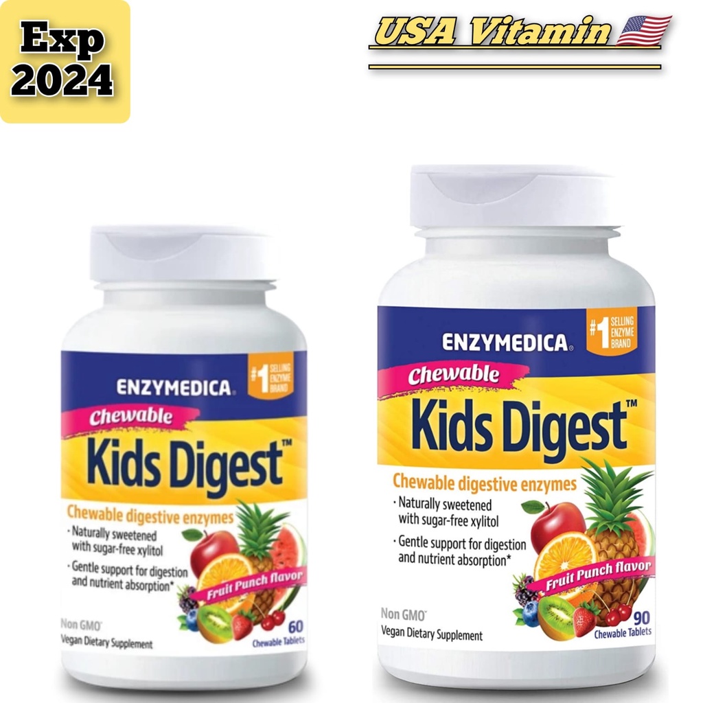 Jual Enzymedica Kids Digest Chewable Digestive Enzymes Fruit Punch 60 /