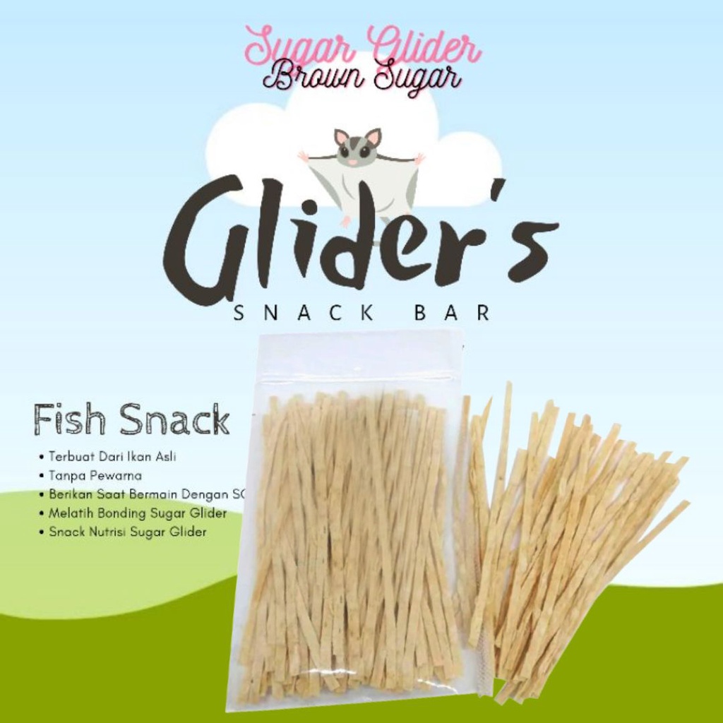 FISH SNACK FAVORIT SUGAR GLIDER KUCING LANDAK MINI FEFARM