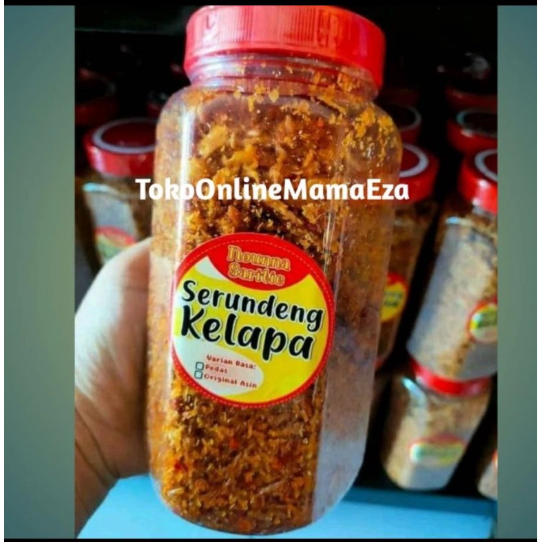 

SERUNDENG KELAPA 200g NOUNNA SARITIE/MAKANAN INSTAN SIAP PAKAI OLEH-OLEH KHAS INDRAMAYU